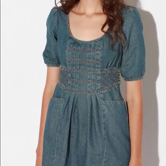 𝅺⭐️ECOTE Quilted Denim Dress⭐️ - Picture 2 of 13